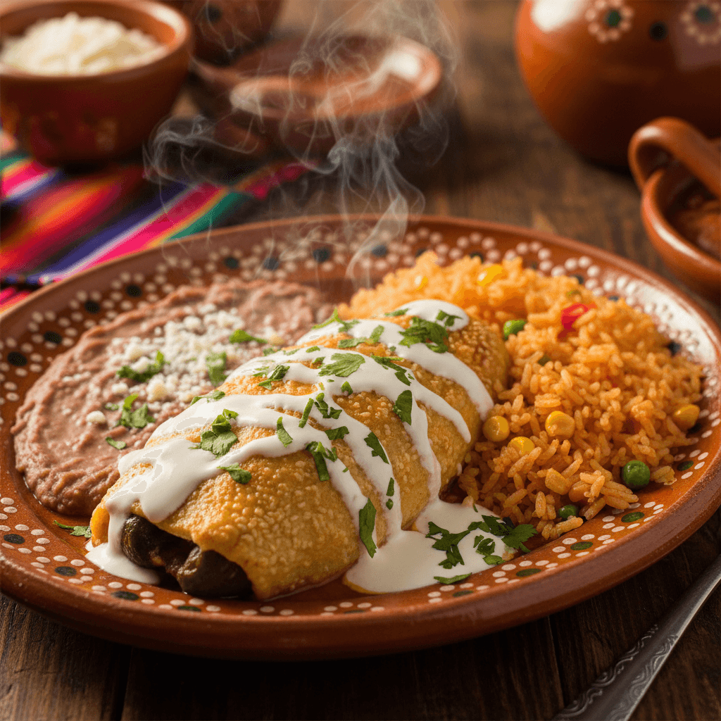 Pan frito mexicano con galta de ternera